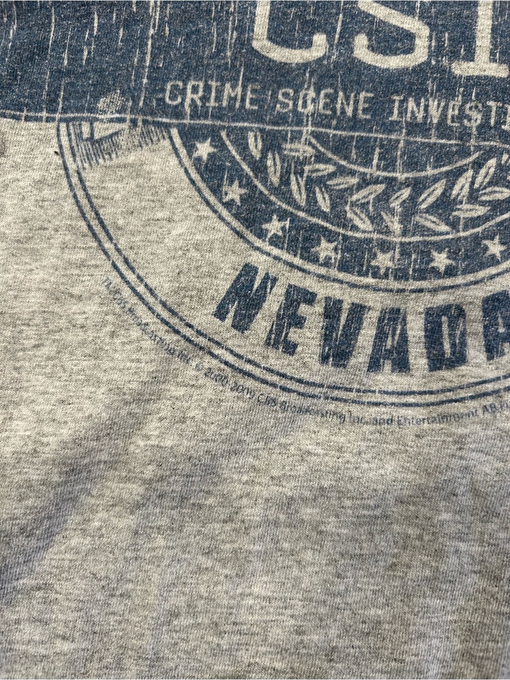 Vintage CSI Crime Scene Investigation T Shirt Mens 2XL Gray Las Vegas Nevada CBS - Picture 5 of 10